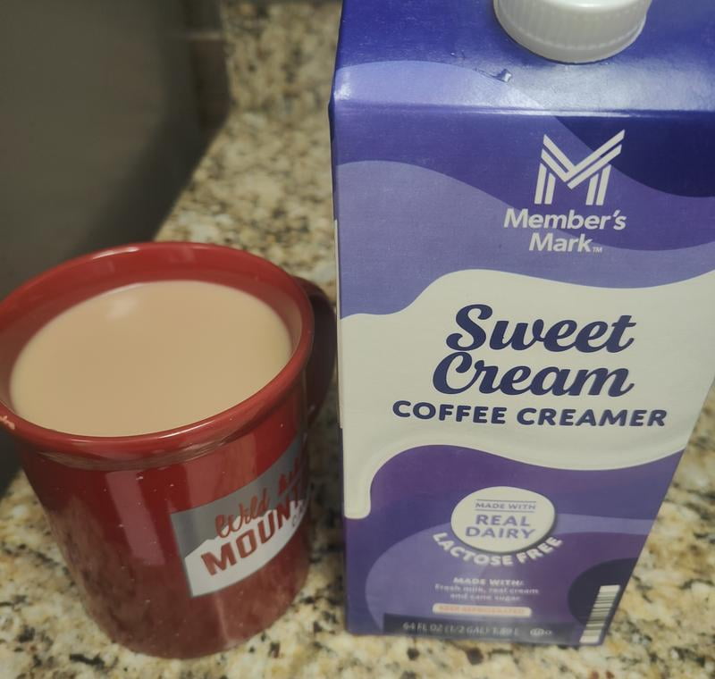 Member's Mark Dairy Coffee Creamer, Lactose Free, Sweet Cream, 64