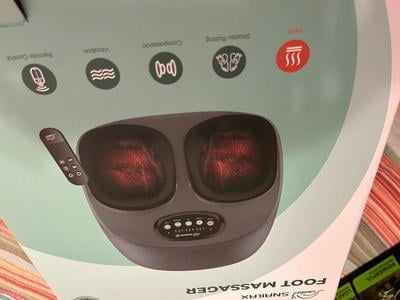 Electric Shiatsu Foot Massager with Heat & Remote Control