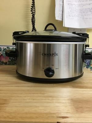 Crock-pot Sccpvl600-r Slow Cooker, 6 qt Capacity, 240 W, Manual Control, Stainless Steel, Red