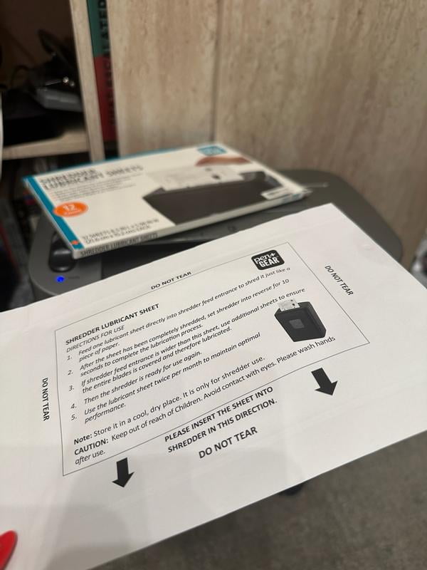 paper shredder lubricant sheets walmart Paper Shredder Sharpening Lubricant Sheets