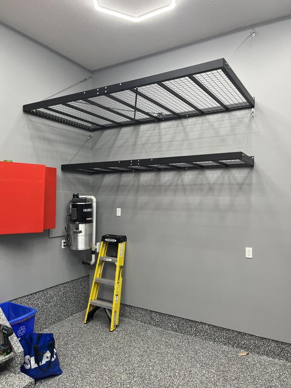 NewAge Products Pro Series 4' x 8' Wall-Mounted Steel Shelf