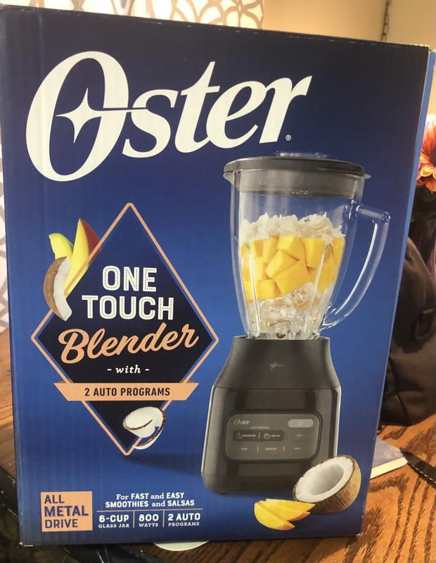 Oster 6 Cup One Touch Kitchen Machine Blender with Glass Jar