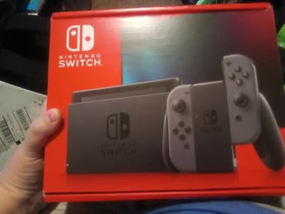 Nintendo Console with Gray Joy-Con, HD Gaming, 4.5-9 Hour Battery