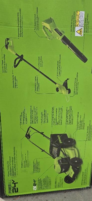 Greenworks 24 V TORQDRIVE String Trimmer with 2 Ah USB Battery and