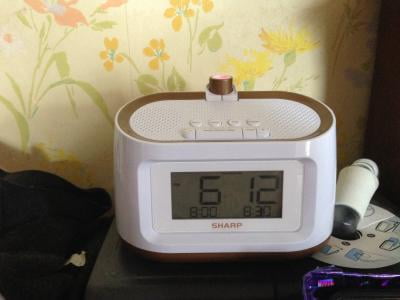 Sharp Projection Alarm Clock with Soothing Nature Sleep Sounds Easy to Read