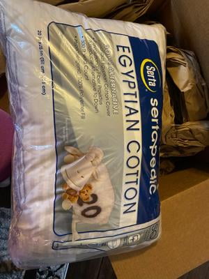 serta egyptian cotton down alternative pillow