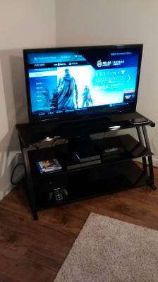 Sauder Deco Panel TV Stand for TVs up to 42