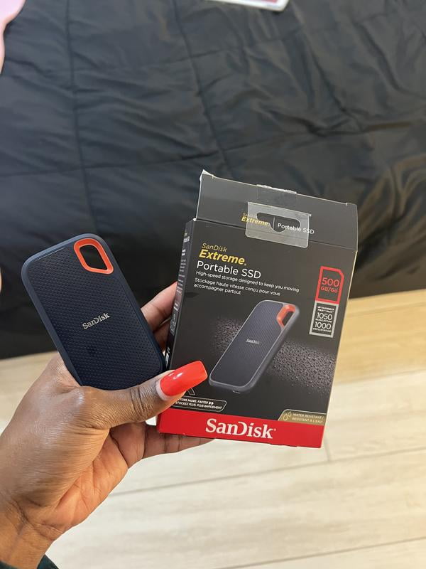 SanDisk, External Solid State Drive, 500GB Extreme Portable SSD