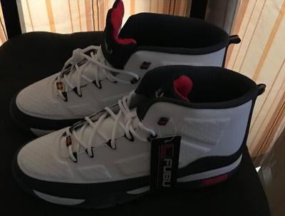 Top Basketball Shoes High Top Sneakers Fubu Shoes White Customer