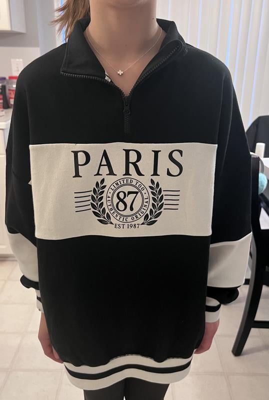 Limited Too Girls Black Half Zip Pullover - Samsclub.com