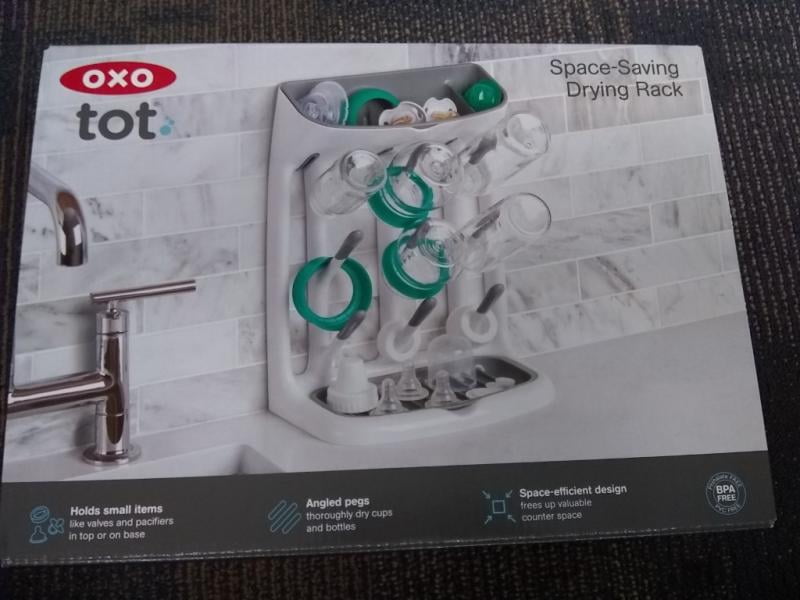 OXO TOT Space Saving Drying Rack - Baby Bottle & Pacifier Cleaning NEW IN  Box