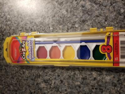 Cra-Z-Art Washable Watercolor Paints, Hinged Storage Case, 8