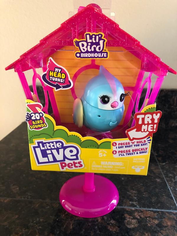 Little Live Pets Lil' Bird & Bird House ... Rainbow Tweets Interactive Fun 