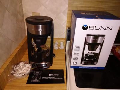 Customer reviews for BUNN HB Heat N Brew Programmable 10-Cup Drip Coffee  Maker, Black/SST, 46500.0003 | Walmart.com