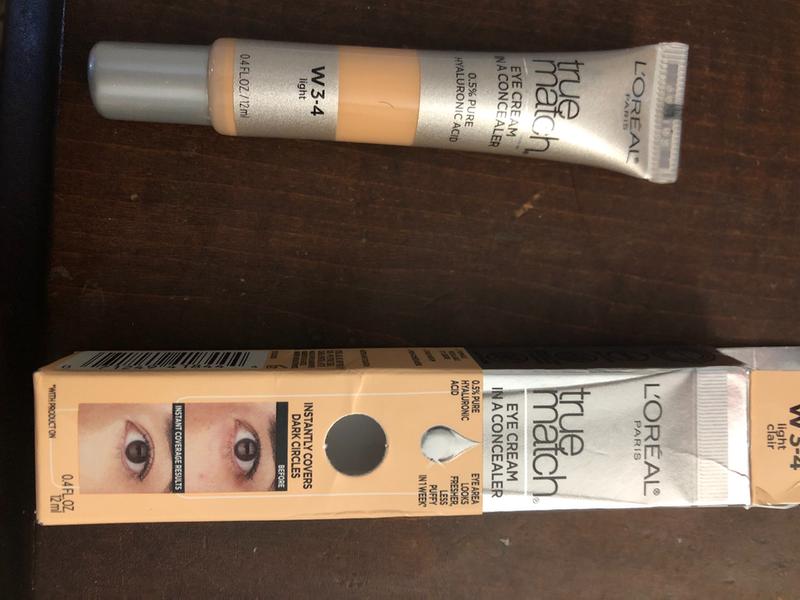loreal eye cream in a concealer