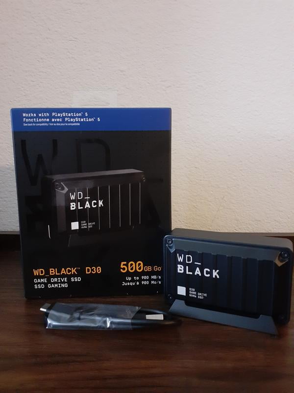 WD_BLACK 500GB D30 Game Drive SSD - WDBATL5000ABK-WESE - Walmart.com