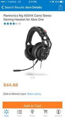 for Xbox RIG 400HX Headset Camo Stereo Gaming One