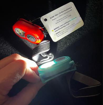 Ozark Trail Headlamp, Mini LED, 25 Lumens, Battery Powered, Teal