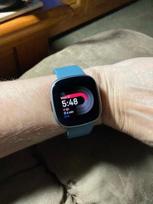 Fitbit Versa 4 Fitness Smartwatch - Pink Sand/Copper Rose Aluminum