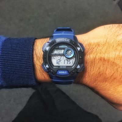 expedition base shock 45mm resin strap watch