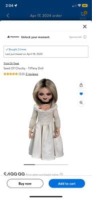 Original Replica Seed Of Chucky - Tiffany Toy Doll - Walmart.com