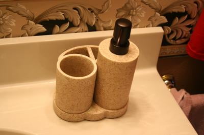 Better Homes & Gardens 3 Piece Natural Sandstone Bath Accessories