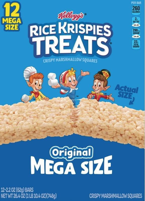 Kelloggs Rice Krispies Treats Original Crispy Marshmallow Squares