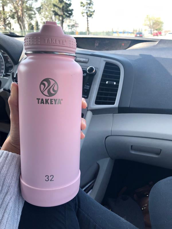 Takeya Actives Insulated Stainless Steel Water Bottle with Straw Lid, 32  Ounce, Blush Blush 1 Count (Pack of 1)