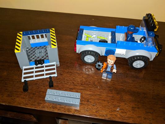 lego juniors jurassic world raptor rescue truck 10757