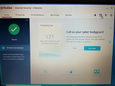 McAfee Internet Security 2019 3 Devices 1 Year Key Renew License Install New 