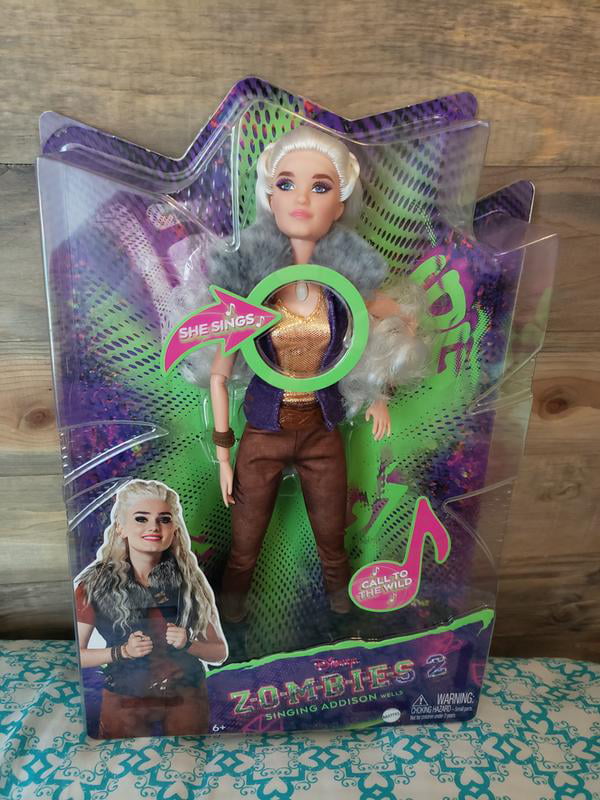 Mattel Disney's Zombies 2, Addison Wells Werewolf Singing Doll (11.5-inch),  Sings Hit Song “Call to the Wild,” 11 Bendable “Joints,” Great Toy for