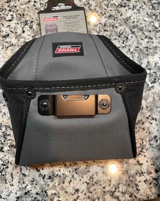Dickies Rigid Tool Belt Pouch 4 Pocket With Tape Clip – Canvas 57099