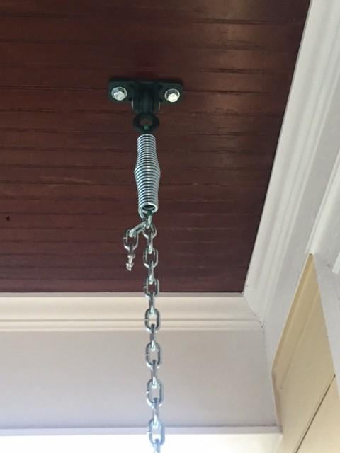 Porch top swing hangers