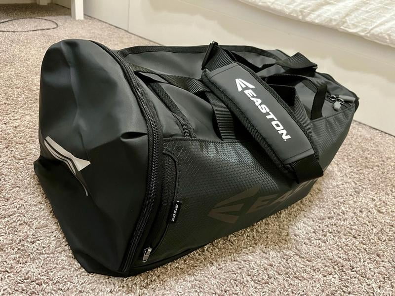 Easton, Baseball Player Duffle, E310D, Black with Ventilated