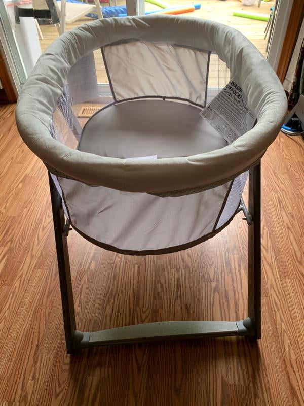 ingenuity wood foldaway rocking bassinet walmart