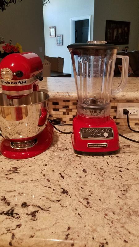 KitchenAid 60-oz Empire Red 550-Watt Pulse Control Blender at