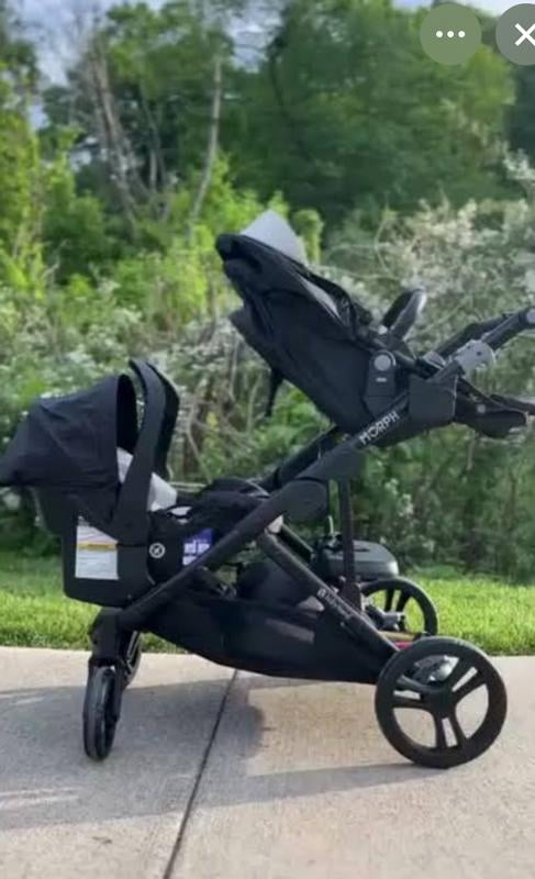 stroller plus car seat Oxford Cabin Travel System with Mico Pro+ Infant Car Seat in Sea Shadow Truffle / Sea Shadow