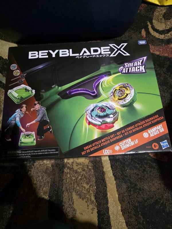 Beyblade X Sneak Attack Battle Set with Beystadium, 2 Tops, 2