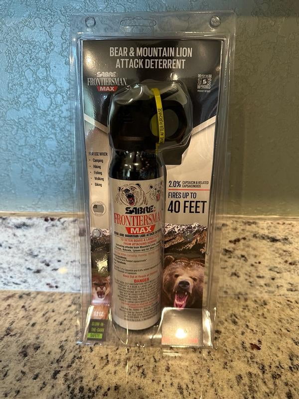 Bear Mace Frontiersman 9.2 Oz Bear Attack Deterrent Spray W/ Holster By Sabre Pepper Spray