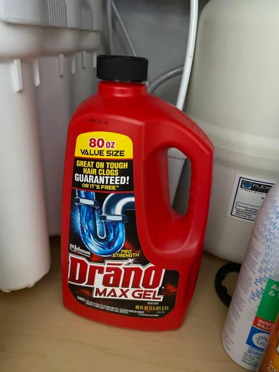 Drano Max Gel Commercial Line 42-fl oz Drain Cleaner in the Drain