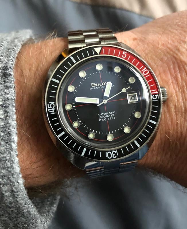 Bulova Bulova Special Edition Devil Diver Oceanographer Automatic Mens Watch 98b320 Walmart Com Walmart Com