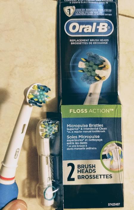 oral b børstehoveder floss action