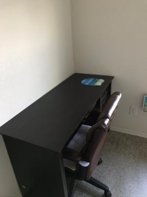 Sauder New Cottage Desk Antiqued Black Paint Finish Walmart Com