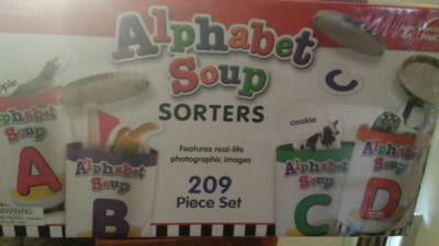 Learning Resources, LRNLER6801, Alphabet Soup Sorters Skill Set