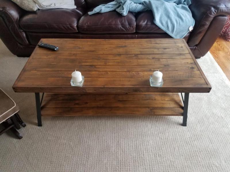 Emerald Home Chandler Pine Brown 48 Coffee Table With Solid