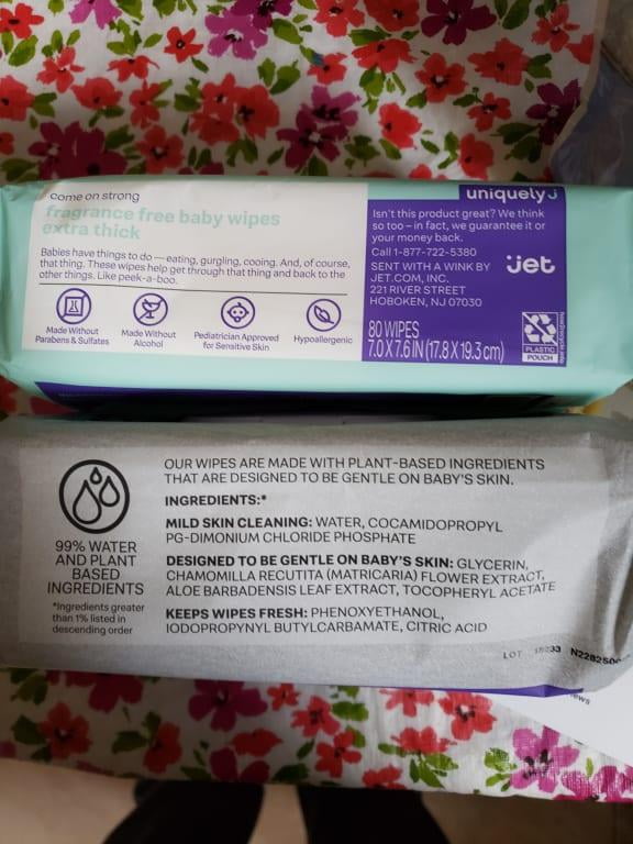 uniquely j baby wipes