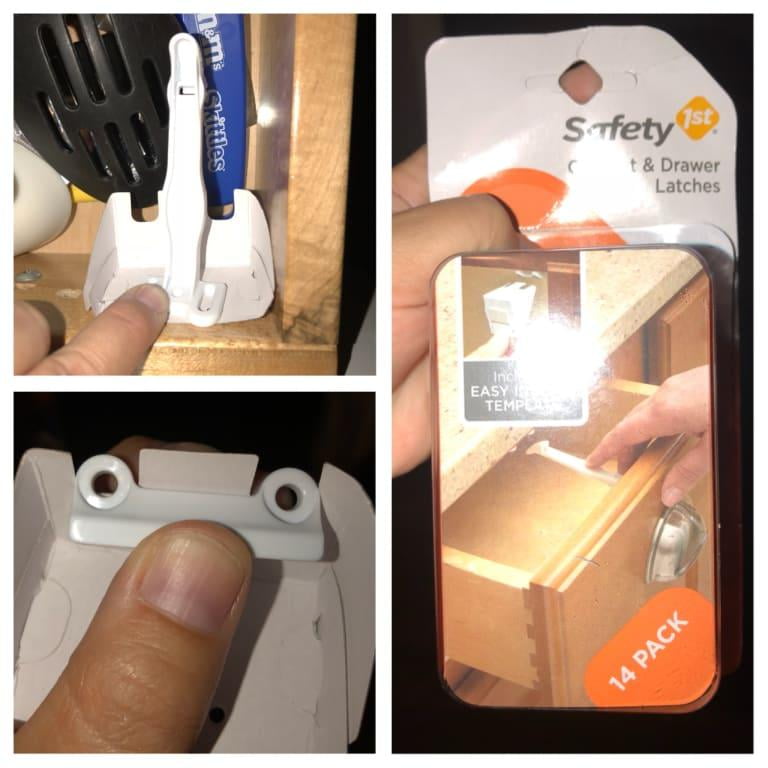 Safety 1st Childproofing Cabinet Drawer Latch White Walmart Com