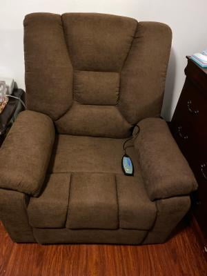 Power Lift Electric Recliner Chair With Heated Vibration Massage Sofa Faux Leather Living Room Chair With 2 Side Pockets Usb Charge Port Remote Control Black Walmart Com Walmart Com