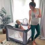 delta children lx deluxe portable baby play yard