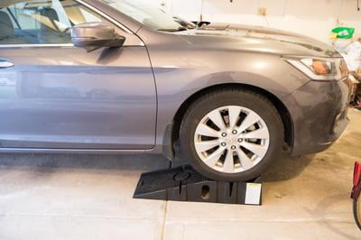 RhinoRamps Vehicle Ramp Set of 2 12,000lb GVW Capacity 17 degree incline provide